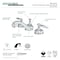 Kingston Brass KS1161TL 8" Widespread Bathroom Faucet, Polished Chrome KS1161TL - alternate 2